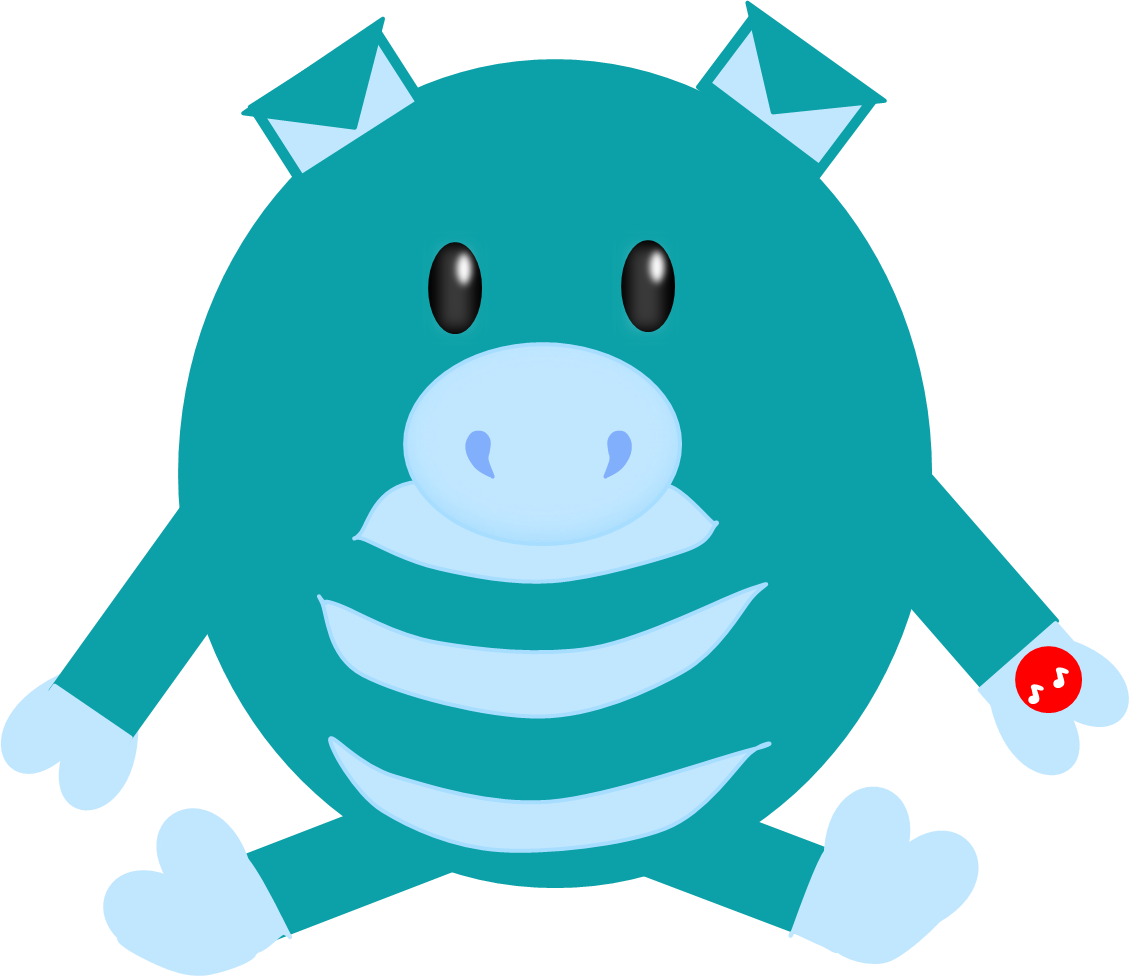 blue mushabelly pig